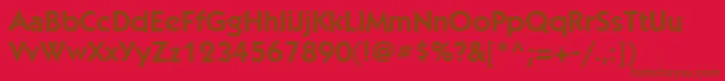 KabelcttBookBold Font – Brown Fonts on Red Background