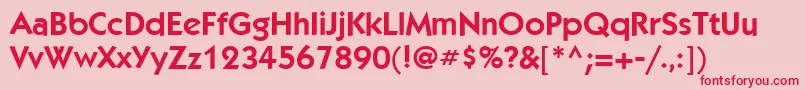 KabelcttBookBold Font – Red Fonts on Pink Background
