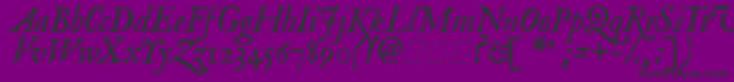 Feenit2 Font – Black Fonts on Purple Background