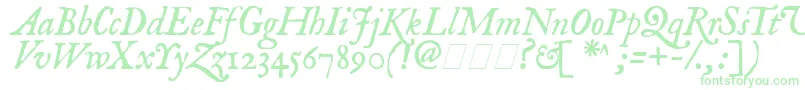 Feenit2 Font – Green Fonts on White Background