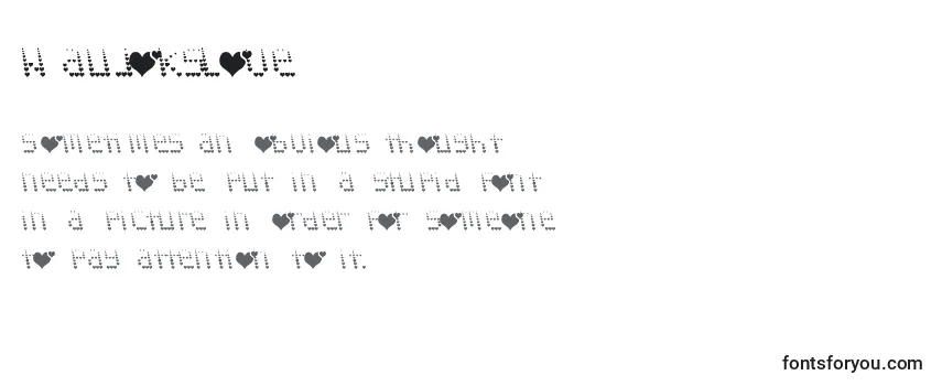 Schriftart Naujokslove