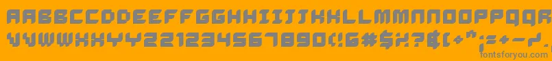 DelilahBold Font – Gray Fonts on Orange Background