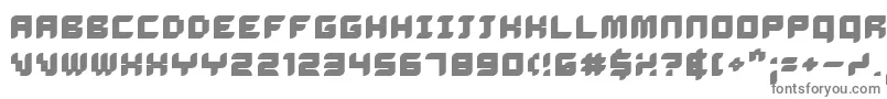 DelilahBold-fontti – harmaat kirjasimet valkoisella taustalla