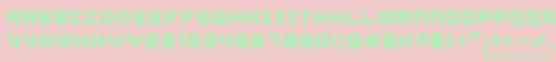 fuente DelilahBold – Fuentes Verdes Sobre Fondo Rosa