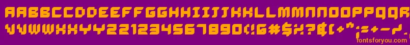 DelilahBold Font – Orange Fonts on Purple Background