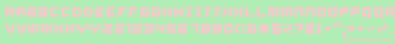 DelilahBold Font – Pink Fonts on Green Background