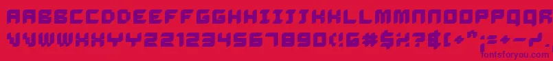 DelilahBold Font – Purple Fonts on Red Background
