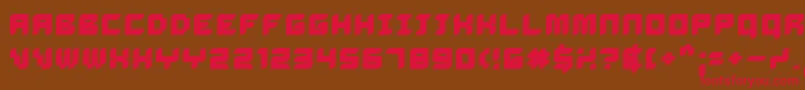 DelilahBold Font – Red Fonts on Brown Background