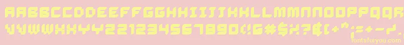 DelilahBold Font – Yellow Fonts on Pink Background