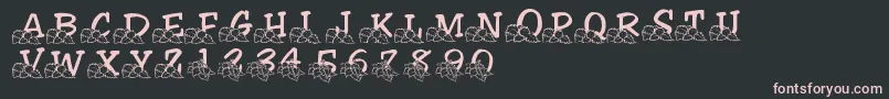 LmsLindalicious Font – Pink Fonts on Black Background