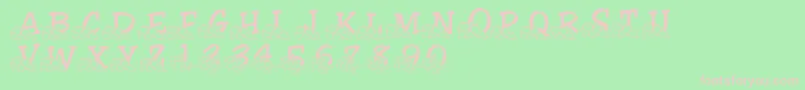 LmsLindalicious Font – Pink Fonts on Green Background