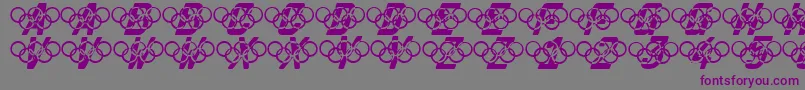Olympia2000 Font – Purple Fonts on Gray Background