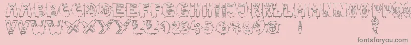 JmhMarianaBlanca Font – Gray Fonts on Pink Background