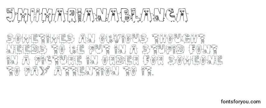 Review of the JmhMarianaBlanca Font