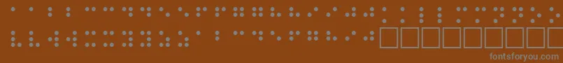 Шрифт BrailleRegular – серые шрифты на коричневом фоне