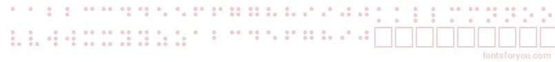 Шрифт BrailleRegular – розовые шрифты