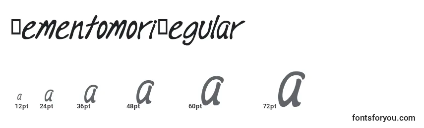 MementomoriRegular Font Sizes