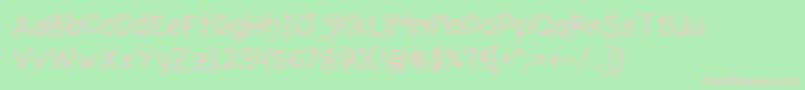 Renemma Font – Pink Fonts on Green Background