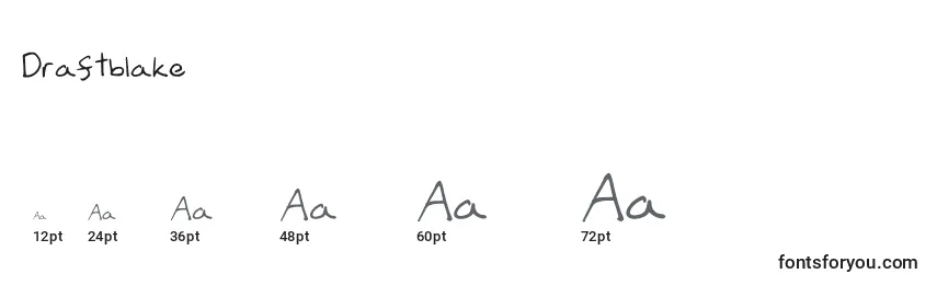 Draftblake Font Sizes