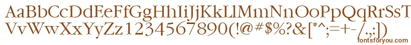 Ft76 Font – Brown Fonts on White Background