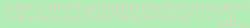 Ft76 Font – Pink Fonts on Green Background