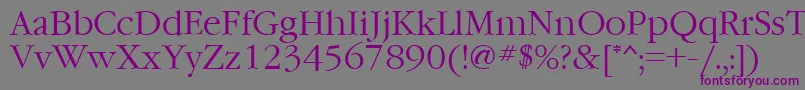 Ft76 Font – Purple Fonts on Gray Background