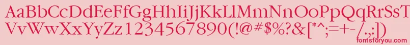 Ft76 Font – Red Fonts on Pink Background