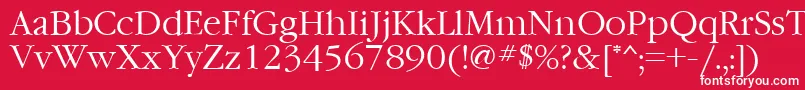 フォントFt76 – 赤い背景に白い文字