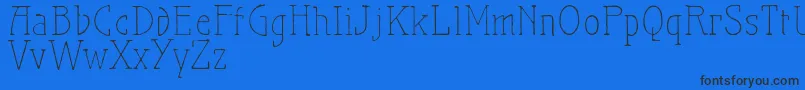 Maiersnr21proLight Font – Black Fonts on Blue Background