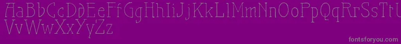 Maiersnr21proLight Font – Gray Fonts on Purple Background