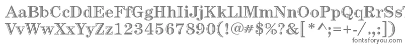 フォントCenturystdHandtooledbold – 白い背景に灰色の文字