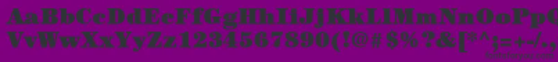 ItcCenturyLtUltra Font – Black Fonts on Purple Background