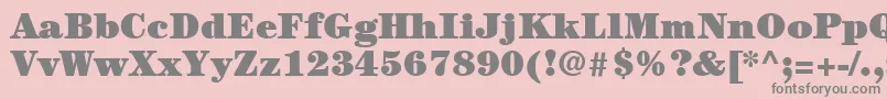 ItcCenturyLtUltra Font – Gray Fonts on Pink Background