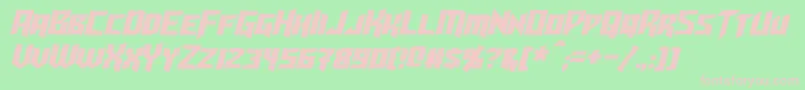fuente TurokItalic – Fuentes Rosadas Sobre Fondo Verde