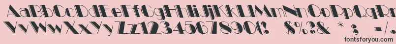 Voodoo1 Font – Black Fonts on Pink Background