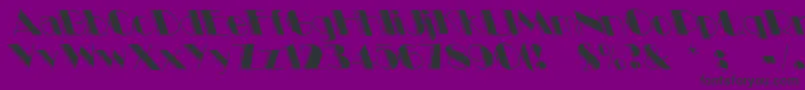 Шрифт Voodoo1 – чёрные шрифты на фиолетовом фоне