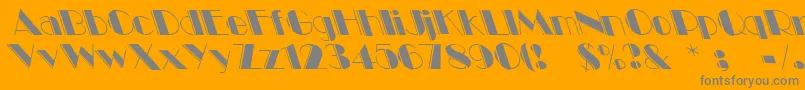 Шрифт Voodoo1 – серые шрифты на оранжевом фоне