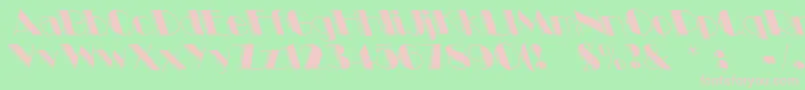 Voodoo1 Font – Pink Fonts on Green Background