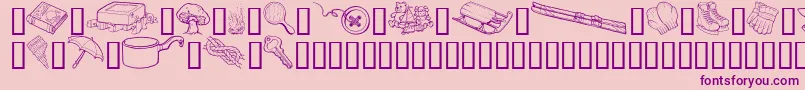 GeGrabBagIi Font – Purple Fonts on Pink Background