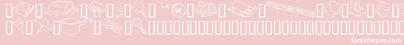 GeGrabBagIi Font – White Fonts on Pink Background