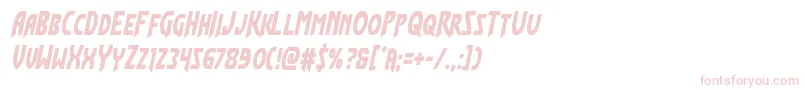 Flashrogerscond Font – Pink Fonts on White Background