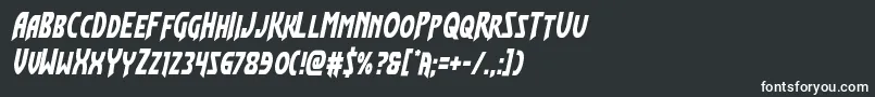 Шрифт Flashrogerscond – белые шрифты