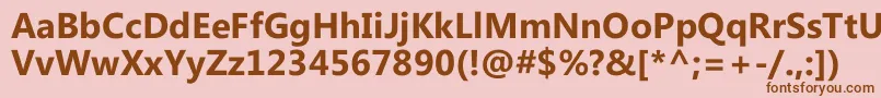 MicrosoftPhagspaРџРѕР»СѓР¶РёСЂРЅС‹Р№ Font – Brown Fonts on Pink Background