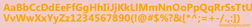 MicrosoftPhagspaРџРѕР»СѓР¶РёСЂРЅС‹Р№ Font – Orange Fonts on Pink Background