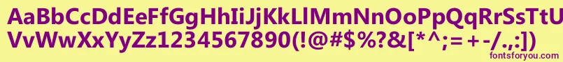 MicrosoftPhagspaРџРѕР»СѓР¶РёСЂРЅС‹Р№ Font – Purple Fonts on Yellow Background