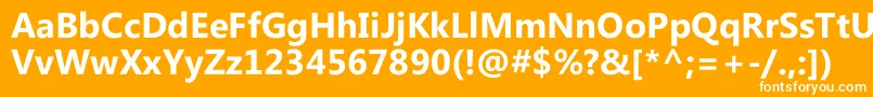 MicrosoftPhagspaРџРѕР»СѓР¶РёСЂРЅС‹Р№ Font – White Fonts on Orange Background