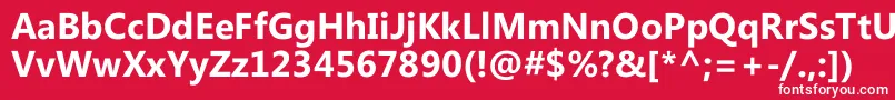 MicrosoftPhagspaРџРѕР»СѓР¶РёСЂРЅС‹Р№ Font – White Fonts on Red Background