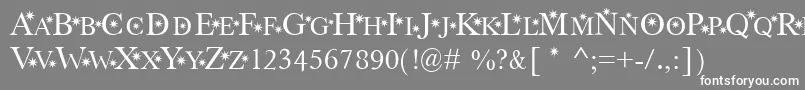 StarHnd Font – White Fonts on Gray Background