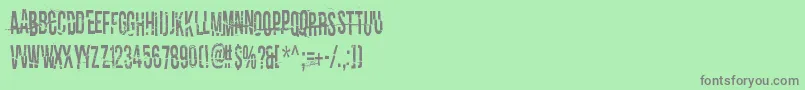 ITellYouAllMySecrets Font – Gray Fonts on Green Background