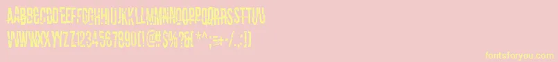 ITellYouAllMySecrets Font – Yellow Fonts on Pink Background